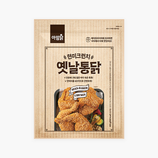 [임직원세일] 아임닭 현미 크런치 옛날통닭 1팩