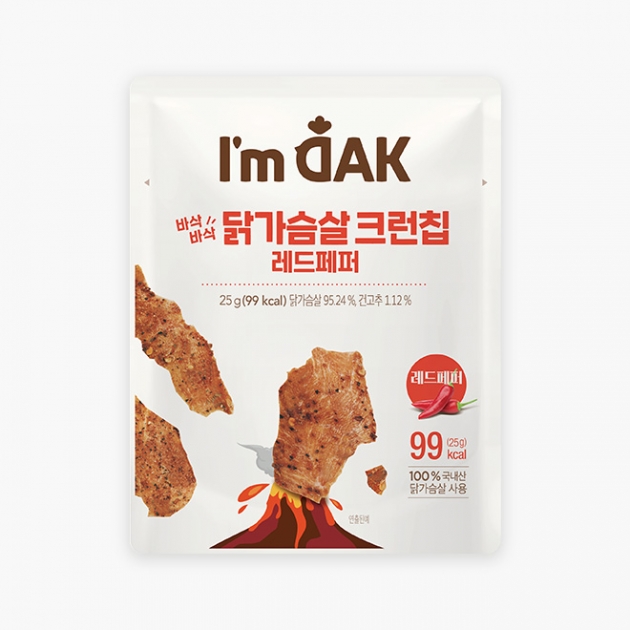 [임직원세일] 아임닭 닭가슴살 크런칩 레드페퍼맛 3팩