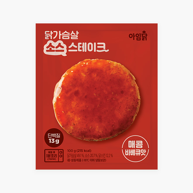 아임닭 소스스테이크 매콤바베큐맛 1팩